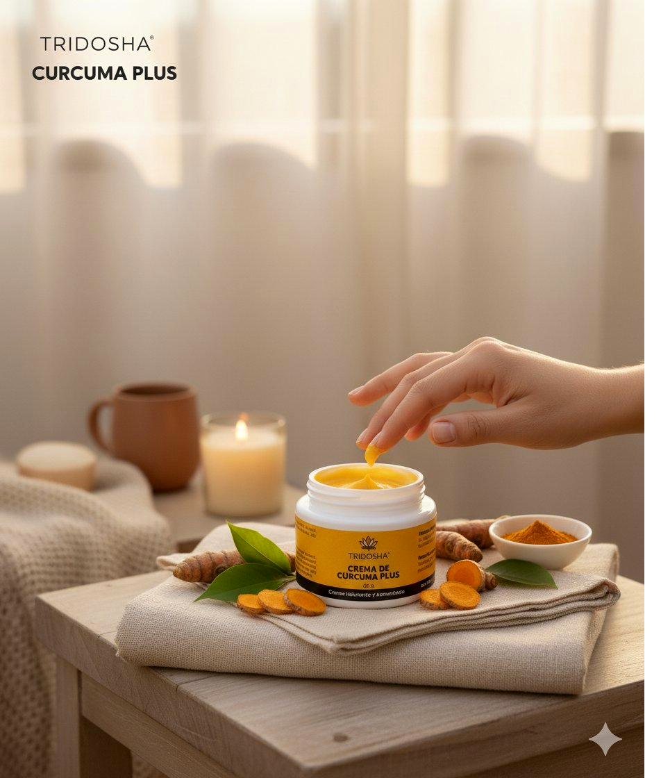 Crema Cúrcuma Plus en el hogar